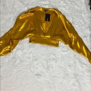 Sexy casual v cut blouse from Fashion Nova.